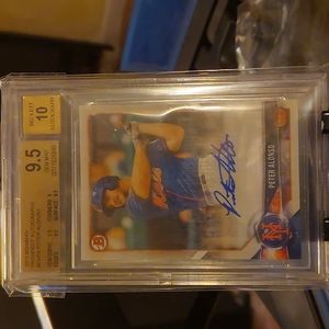 PETE ALONSO BOWMAN AUTOGRAPHED GRADED 9.5
